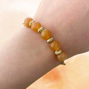Red Aventurine Crystal Slider Bracelet